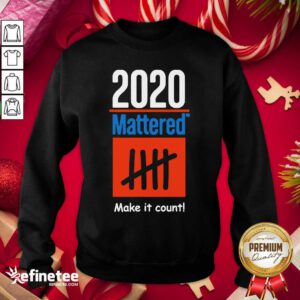 Pretty 2020 Mattered Make It Count Sweatshirt - Design By Refinetee.com
