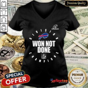 Pretty Buffalo Bills Champions 2020 Won Not Done V-neck - Design By Refinetee.com