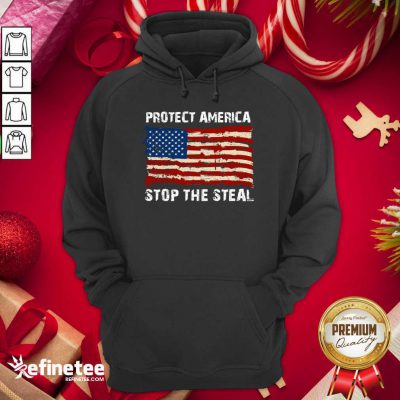Pretty Protect America Stop The Steal Voter Fraud Trump 2020 Us Flag Hoodie - Design By Refinetee.com