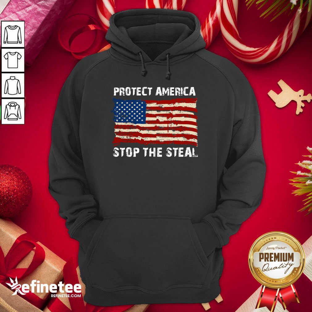 Pretty Protect America Stop The Steal Voter Fraud Trump 2020 Us Flag Hoodie - Design By Refinetee.com Protect America Stop The Steal Voter Fraud Trump 2020 Us Flag Hoodie - Design By Refinetee.com