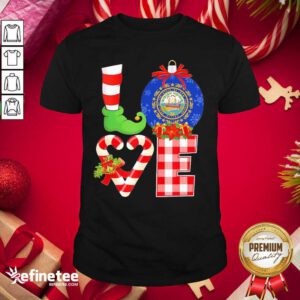 Pro Elf Love Seal Of The State Of Hampshire 1776 Christmas Shirt - Design By Refinetee.com