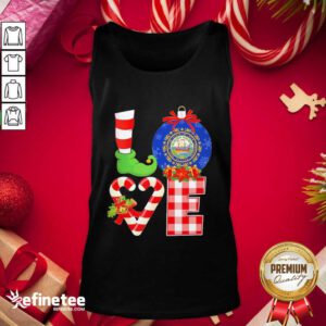 Pro Elf Love Seal Of The State Of Hampshire 1776 Christmas Tank Top - Design By Refinetee.com