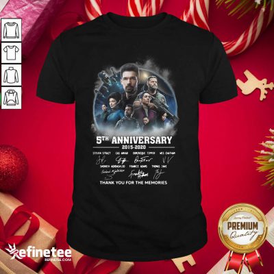 Pro The Expanse 5th Anniversary 2015 2020 Thank You For The Memories Signatures Shirt - Design By Refinetee.com