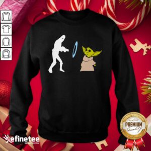 So Beautiful Star Wars Mandalorian Baby Yoda Grogu Stunned Sweatshirt - Design By Refinetee.com
