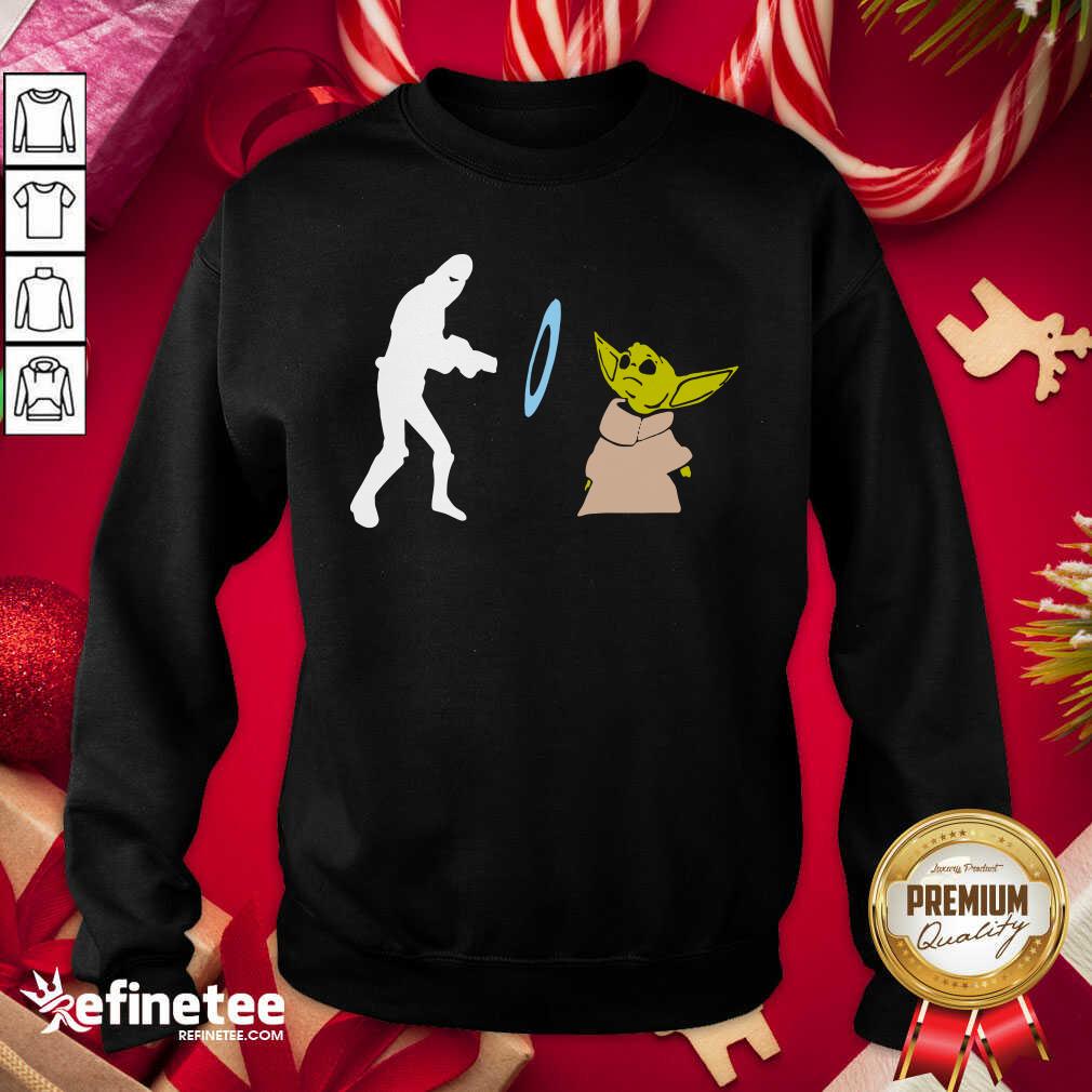 So Beautiful Star Wars Mandalorian Baby Yoda Grogu Stunned Sweatshirt - Design By Refinetee.com Star Wars Mandalorian Baby Yoda Grogu Stunned Sweatshirt - Design By Refinetee.com