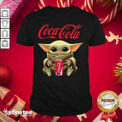Super Nice Star Wars Baby Yoda Hugs Coca Cola Soft Drink Shirt - Design By Refinetee.com