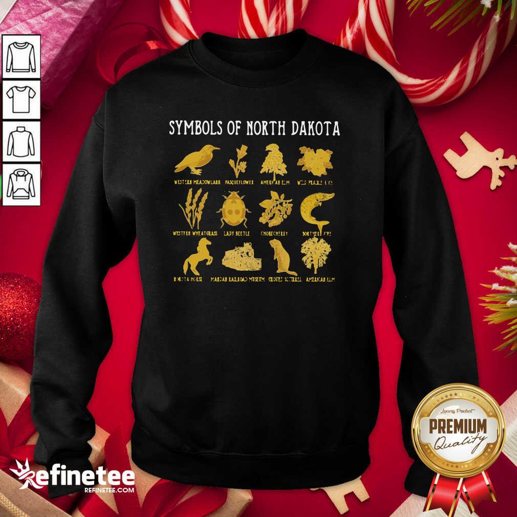 Super Nice Symbols Of North Dakota Sweatshirt - Design By Refinetee.com Symbols Of North Dakota Sweatshirt - Design By Refinetee.com