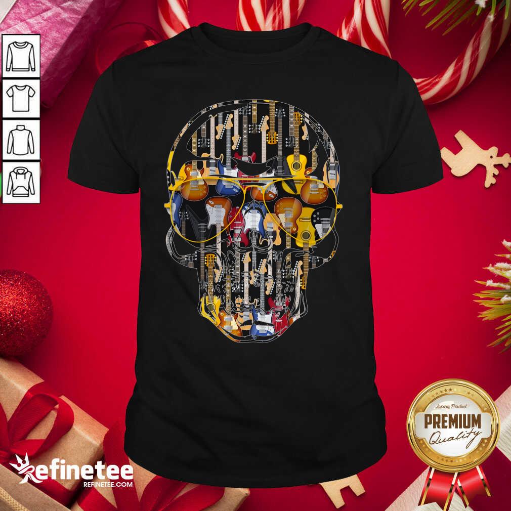 Supper Nice Skull Guitars Shirt - Design By Refinetee.com