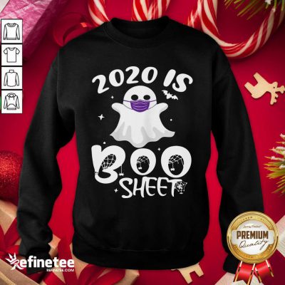 Top 2020 Is Boo Ghost Wear Mask Halloween Sweatshirt - Design By Refinetee.com