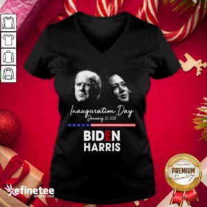 Top Inauguration Day January 20 2021 Biden Harris V-neck - Design By Refinetee.com