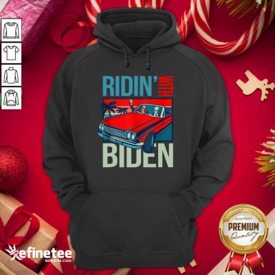 Top Riding With Biden Kamala Harris Joe Biden Vintage Retro Car Hoodie - Design By Refinetee.com