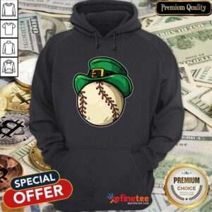 Top Shamrock Baseball Leprechaun St Patricks Day Hoodie - Design By Refinetee.com