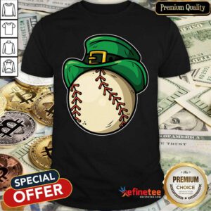 Top Shamrock Baseball Leprechaun St Patricks Day Shirt - Design By Refinetee.com