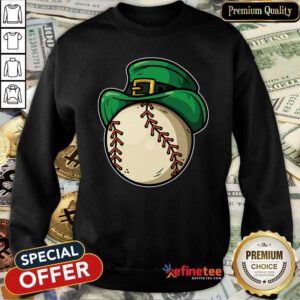 Top Shamrock Baseball Leprechaun St Patricks Day Sweatshirt - Design By Refinetee.com