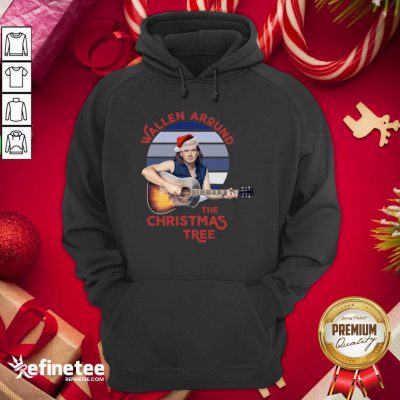 Top Swollen Around The Christmas Tree Vintage Christmas Hoodie - Design By Refinetee.com
