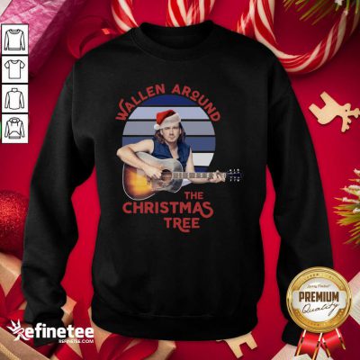 Top Swollen Around The Christmas Tree Vintage Christmas Sweatshirt - Design By Refinetee.com