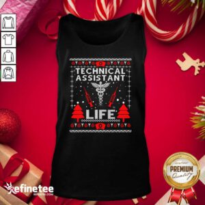 Top Teaching Assistant Life Cute Gift Ugly Christmas Medical Tank Top - Design By Refinetee.com