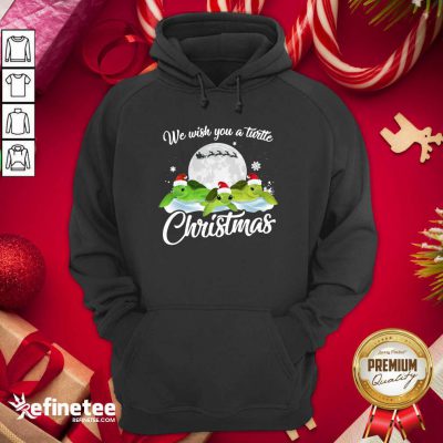 Turtles Santa We Wish You A Turtle Christmas Hoodie - Design By Refinetee.com