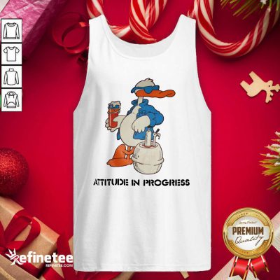 Wonderful Duck Attitude In Progress Tank Top - Design By Refinetee.com