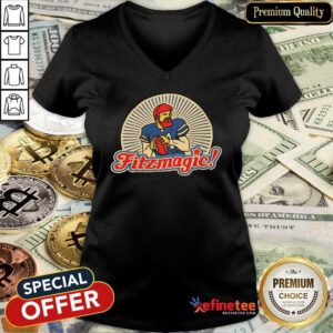 Wonderful I Would Like Fitzmagic V-neck - Design By Refinetee.com