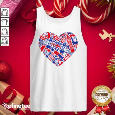 Wonderful List Of British Symbols Composed In Love Sign Tank Top - Design By Refinetee.com