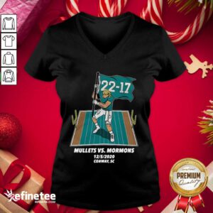 Wonderful Mullets Vs Mormons V-neck - Design By Refinetee.com