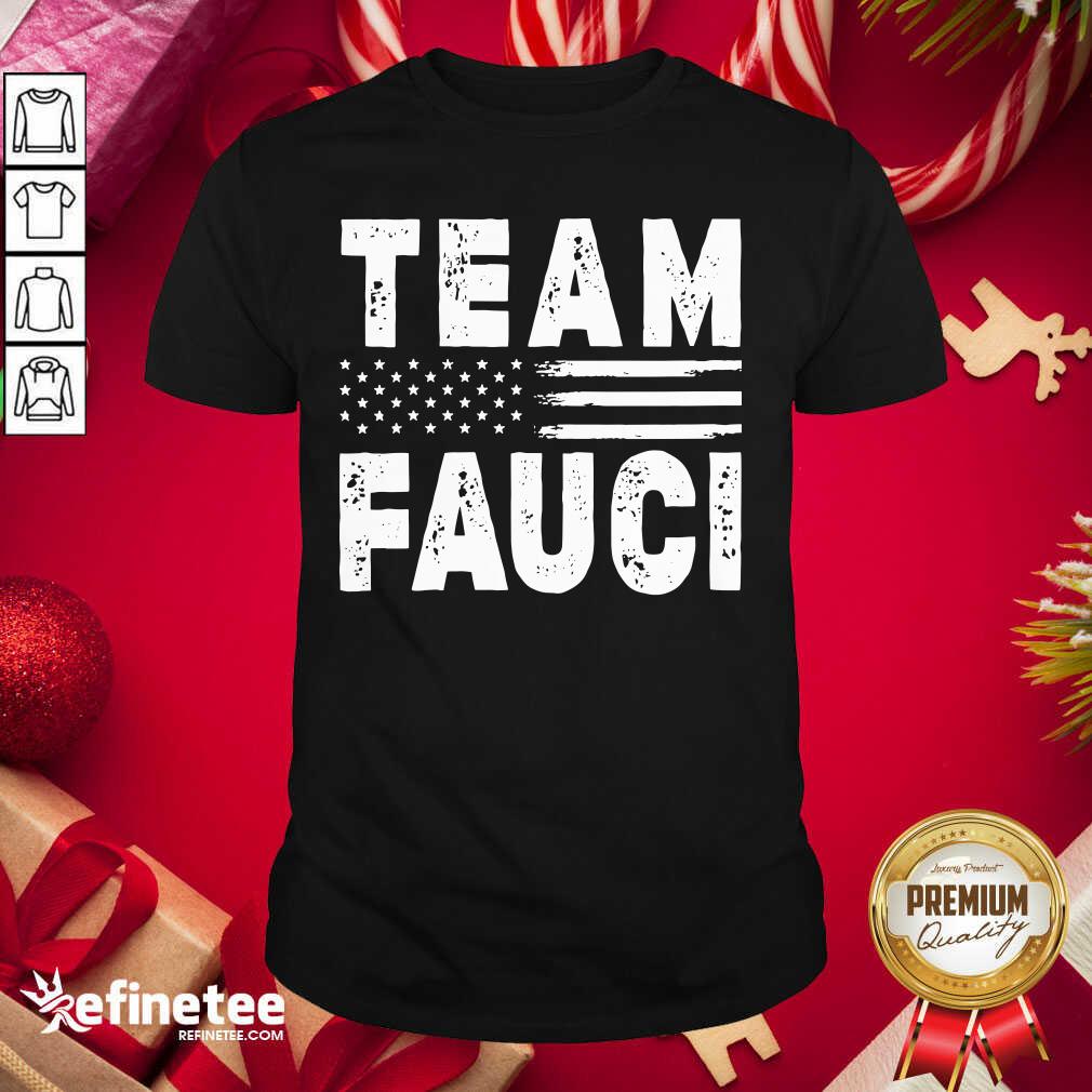Wonderful Team Fauci Face Mask American Flag Shirt - Design By Refinetee.com