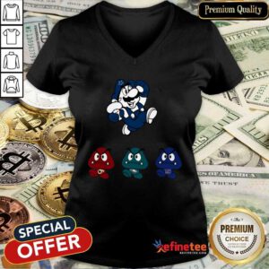 Attractive Super Mario Team Dallas Cowboys V-neck