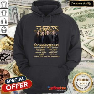 Cool Eagles 50th Anniversary 1971 2021 Thank You For The Memories Signatures Tee Hoodie
