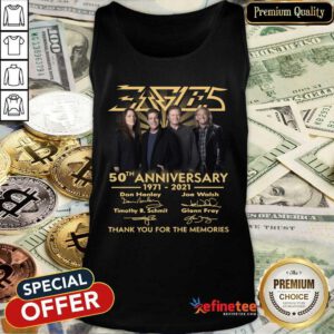 Cool Eagles 50th Anniversary 1971 2021 Thank You For The Memories Signatures Tee Tank Top