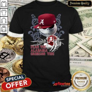 Cool Jack Skellington Fear The Alabama Crimson Tide Shirt - Design By Refinetee.com