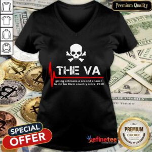 Cool Skull The VA Giving Veterans A Second Chance To Die For Their Country Since 1930 V-neck - Design By Refinetee.com