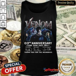 Cool Venom 03rd Anniversary Thank You For The Memories Signatures Tank Top