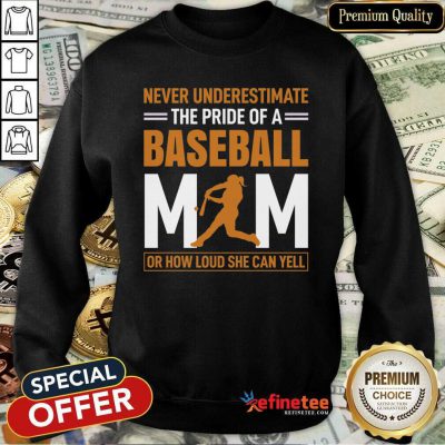 Cute MIM De Baseball Quel Point Elle Peut Crier Fort Tata Sweatshirt - Design By Refinetee.com