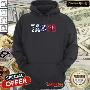 Cute Tampa sports Tampa Bay Rays Tampa Bay Lightning Tampa Bay Buccaneers Hoodie