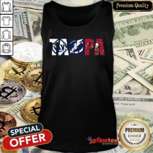 Cute Tampa sports Tampa Bay Rays Tampa Bay Lightning Tampa Bay Buccaneers Tank Top