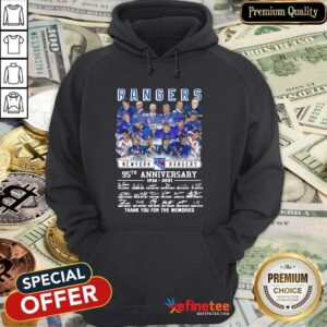 Cute The New York Rangers Team Players 95th Anniversary 1926 2021 Signatures Thank Hoodie