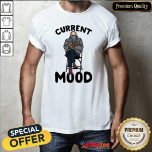 Excellent Bernie Sanders Face Mask Current Mood Shirt