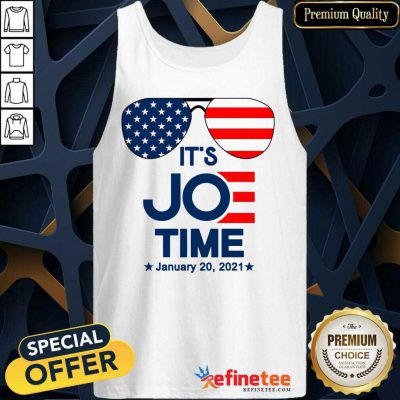 Excellent Glasses American Flag It’s Joe Time January 20 2021 Tank Top