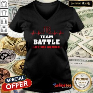 Excellent Team Battle Lifetime Member V-neck - Design By Refinetee.com