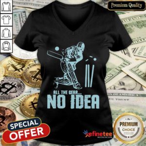 Fantastic Hockey All The Gear No Idea V-neck - Design By Refinetee.com