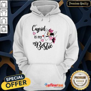 Fantastic Minnie Mouse Cupid Is My Bestie Valentines Day Hoodie - Design By Refinetee.com
