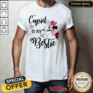 Fantastic Minnie Mouse Cupid Is My Bestie Valentines Day Shirt - Design By Refinetee.com