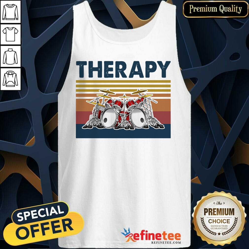 Fantastic Therapy Drum Band Music Vintage Tank Top Fantastic Therapy Drum Band Music Vintage Tank Top