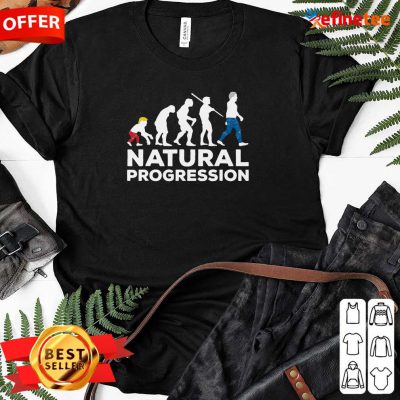 Funny Evolution Anti Trump Natural Progression 2020 Ladies-tee