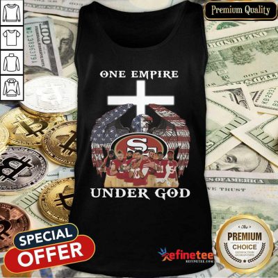 Funny One Empire Under God San Feancisco American Flag Eagle Tank Top