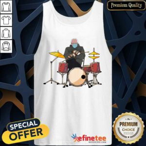 Good Bernie Sanders Drum Mittens Sitting Tank Top