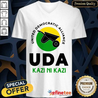 Good United Democratic Alliance Uda Kazi Ni Kazi V-neck - Design By Refinetee.com