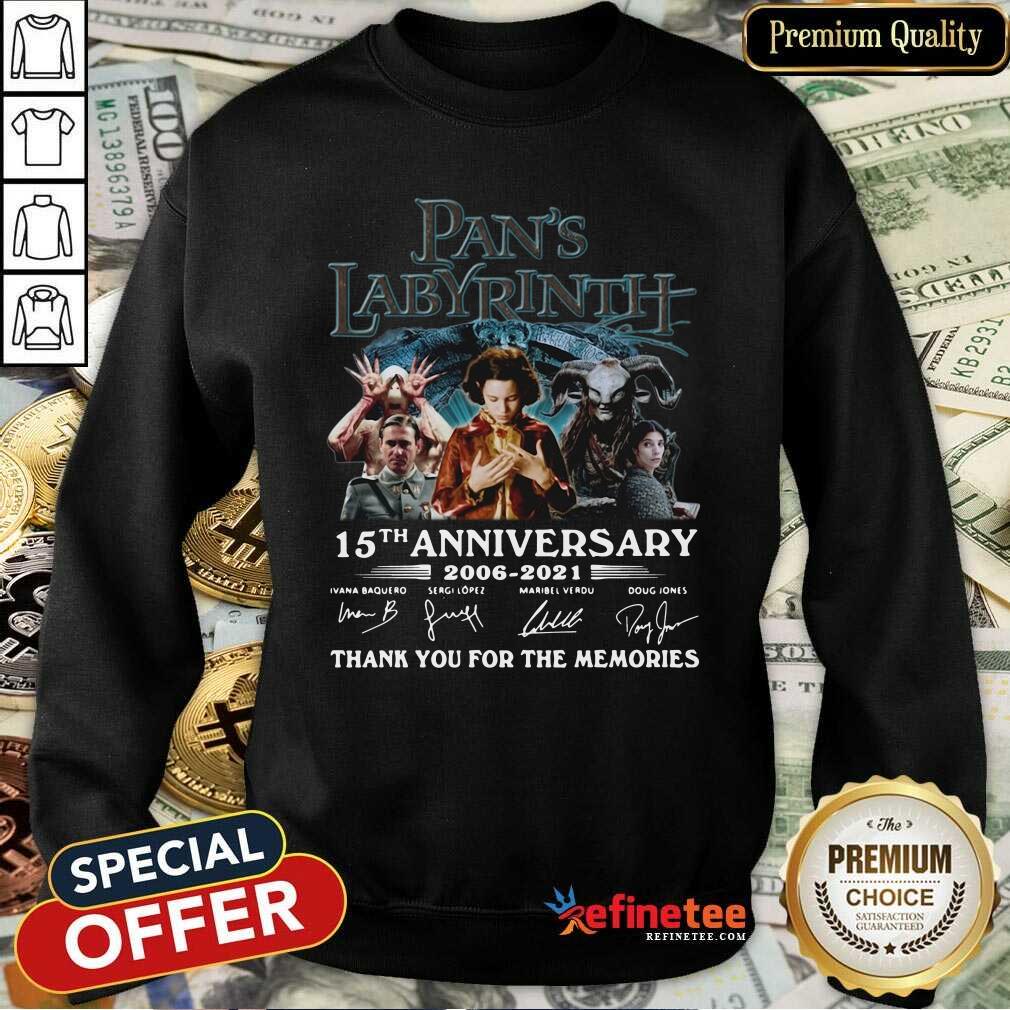 Great Labyrinth 15th Anniversary Thank You For The Memories Signatures Sweatshirt Great Labyrinth 15th Anniversary Thank You For The Memories Signatures Sweatshirt