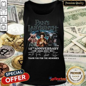 Great Labyrinth 15th Anniversary Thank You For The Memories Signatures Tank Top